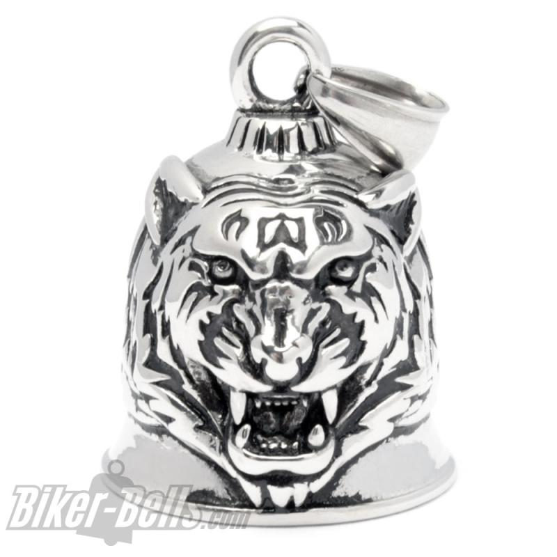 Tiger Biker-Bell aus Edelstahl Ride Bell Motorrad Glücksglocke Biker Geschenk